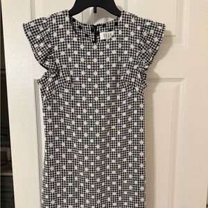 Elle Black and White Polka Dot Midi Dress